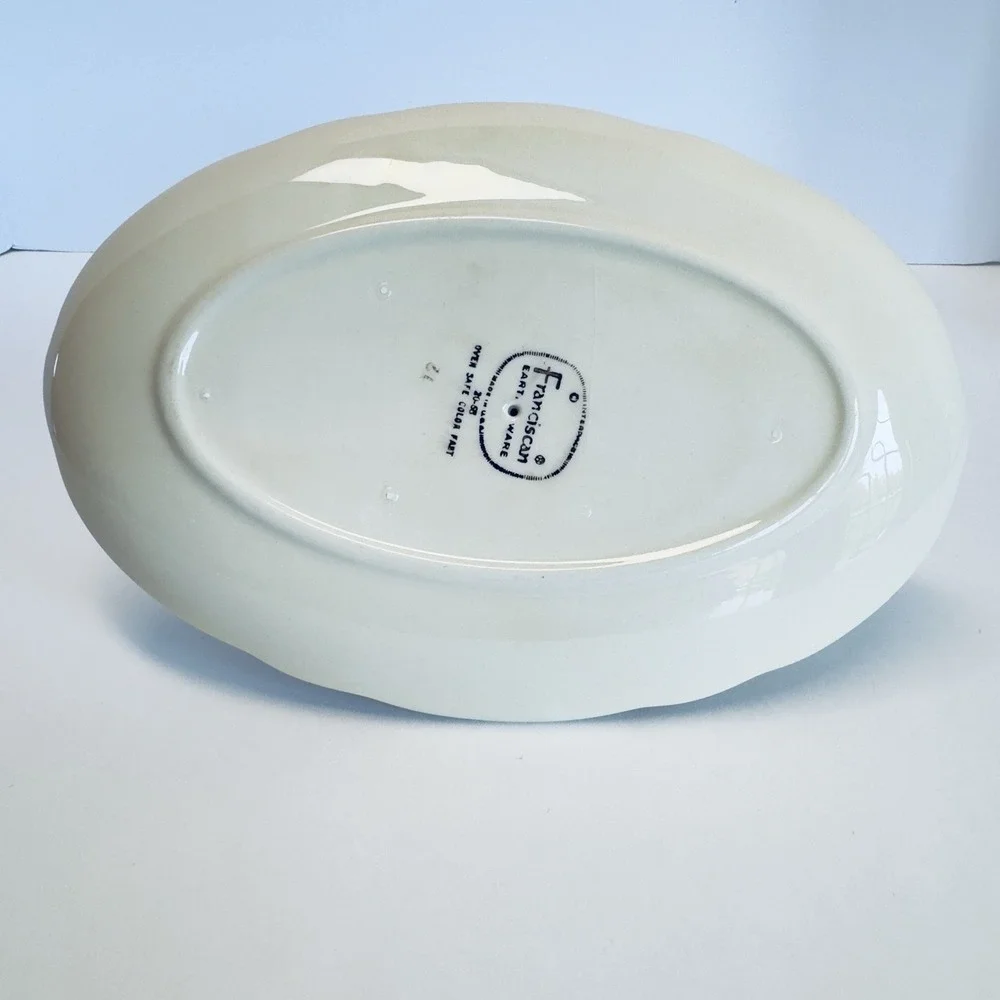 Franciscan Desert Rose Gravy Boat w/ under plate 1949-1953 MARK